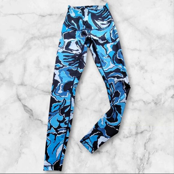 Lululemon Wunder Under Size 6 Floral Leggings - Picture 1 of 3
